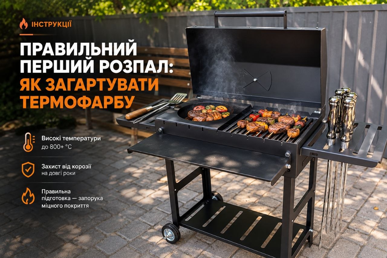 Правильний перший розпал: як загартувати термофарбу
